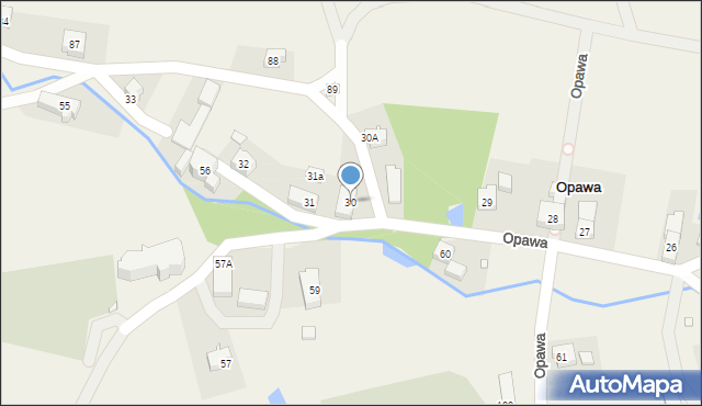 Opawa, Opawa, 30, mapa Opawa