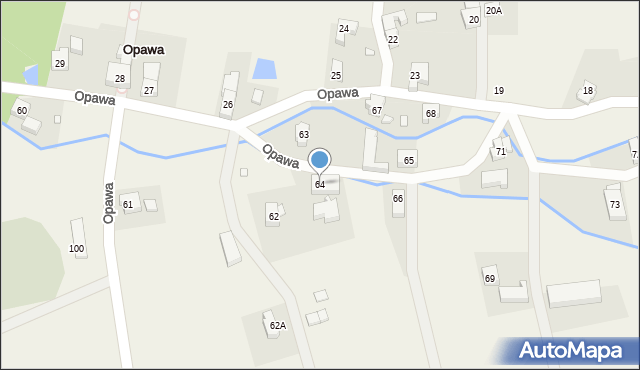 Opawa, Opawa, 64, mapa Opawa