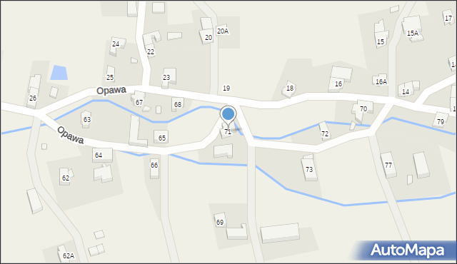 Opawa, Opawa, 71, mapa Opawa