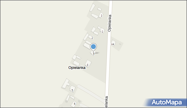 Opielanka, Opielanka, 3, mapa Opielanka