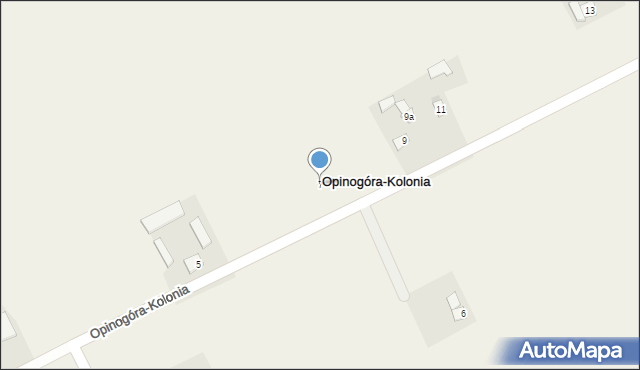 Opinogóra-Kolonia, Opinogóra-Kolonia, 7, mapa Opinogóra-Kolonia