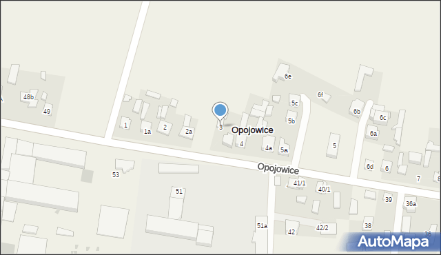 Opojowice, Opojowice, 3, mapa Opojowice