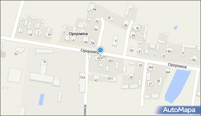 Opojowice, Opojowice, 41/1, mapa Opojowice