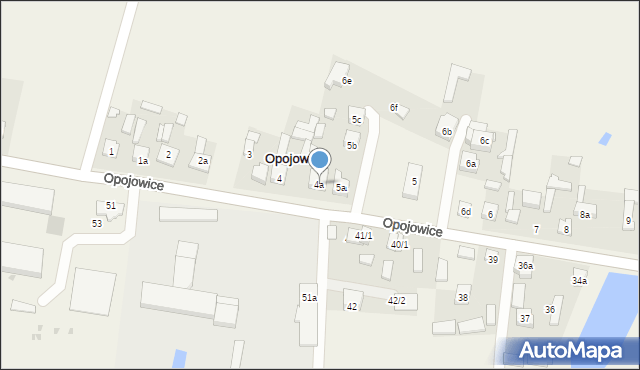 Opojowice, Opojowice, 4a, mapa Opojowice