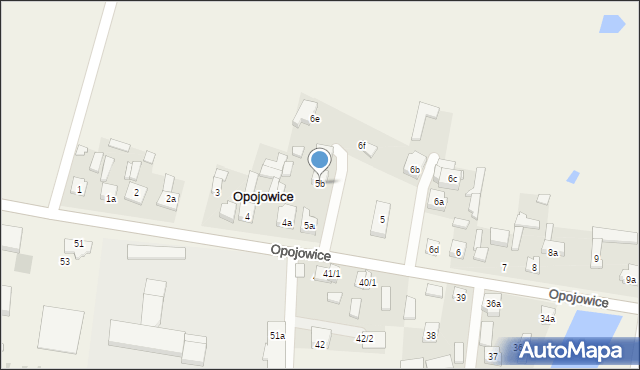 Opojowice, Opojowice, 5b, mapa Opojowice