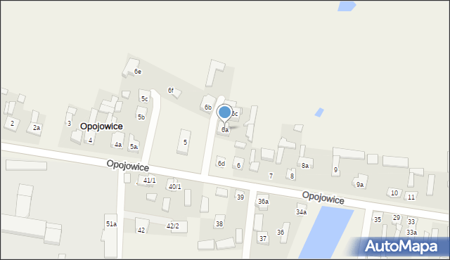 Opojowice, Opojowice, 6a, mapa Opojowice