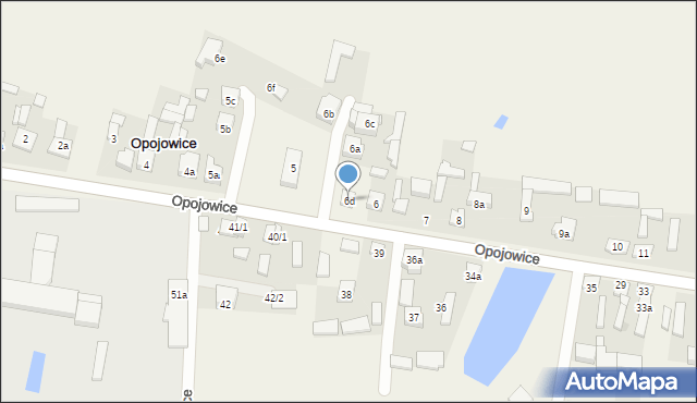 Opojowice, Opojowice, 6d, mapa Opojowice