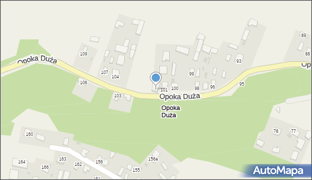 Opoka Duża, Opoka Duża, 102, mapa Opoka Duża