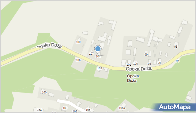 Opoka Duża, Opoka Duża, 104, mapa Opoka Duża