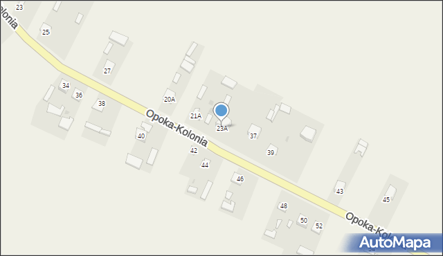 Opoka-Kolonia, Opoka-Kolonia, 23A, mapa Opoka-Kolonia