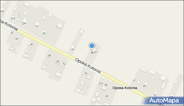 Opoka-Kolonia, Opoka-Kolonia, 45, mapa Opoka-Kolonia
