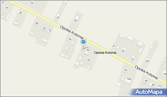 Opoka-Kolonia, Opoka-Kolonia, 58, mapa Opoka-Kolonia