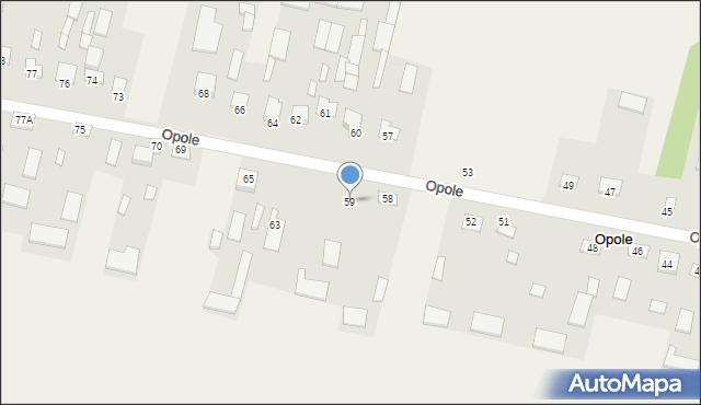 Opole, Opole, 59, mapa Opola