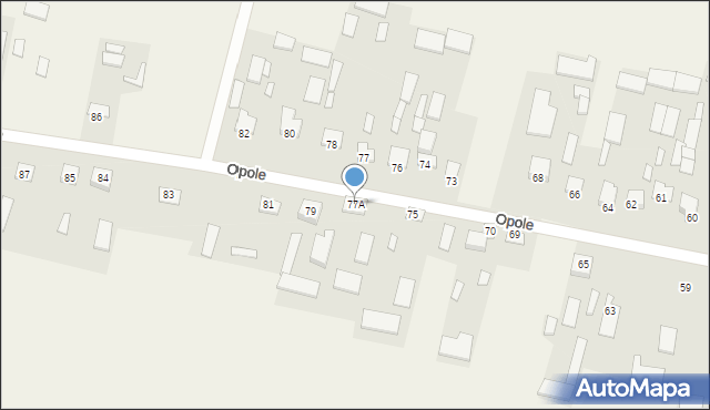 Opole, Opole, 77A, mapa Opola