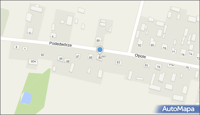 Opole, Opole, 84, mapa Opola