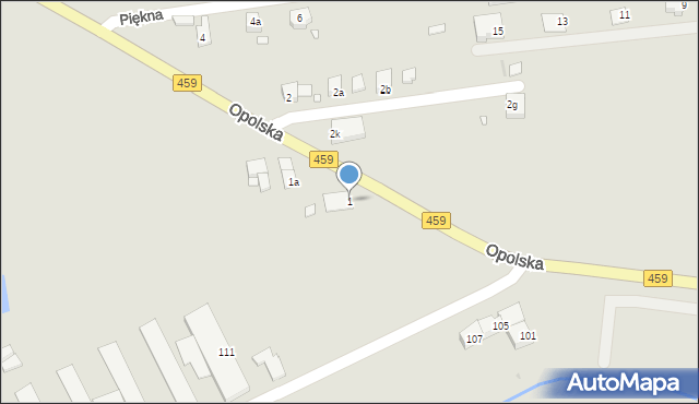 Opole, Opolska, 1, mapa Opola