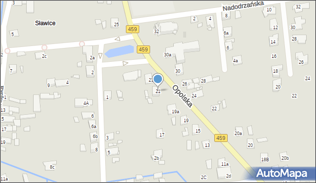 Opole, Opolska, 21, mapa Opola