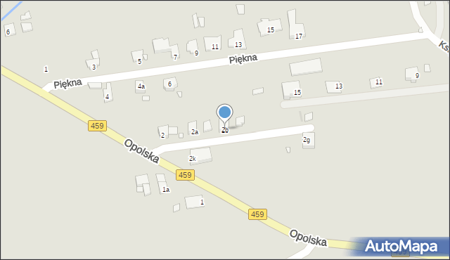 Opole, Opolska, 2b, mapa Opola