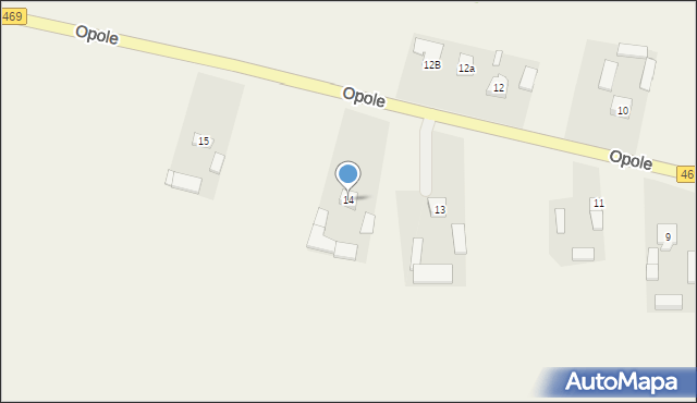 Opole, Opole, 14, mapa Opola