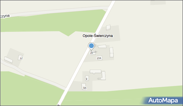 Opole-Świerczyna, Opole-Świerczyna, 10, mapa Opole-Świerczyna