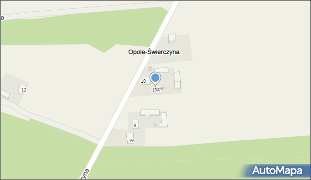 Opole-Świerczyna, Opole-Świerczyna, 10A, mapa Opole-Świerczyna