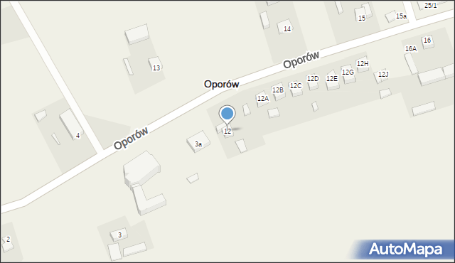 Oporów, Oporów, 12, mapa Oporów