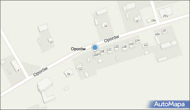 Oporów, Oporów, 12A, mapa Oporów