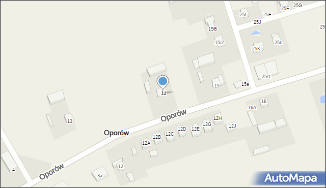 Oporów, Oporów, 14, mapa Oporów