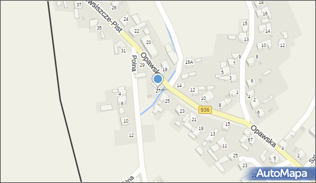 Owsiszcze, Opawska, 27, mapa Owsiszcze