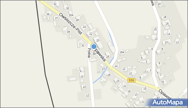 Owsiszcze, Opawska, 29, mapa Owsiszcze