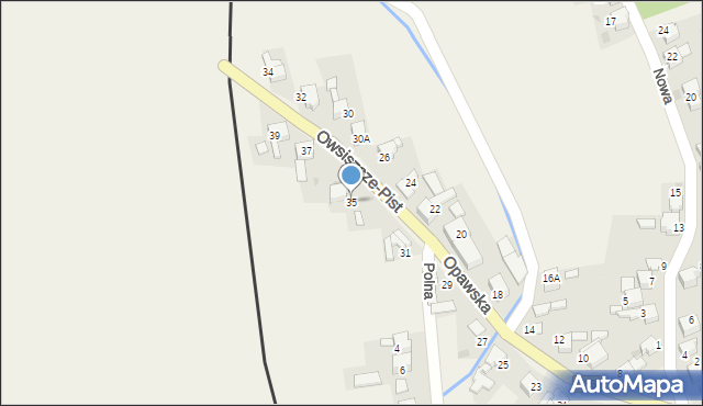 Owsiszcze, Opawska, 35, mapa Owsiszcze