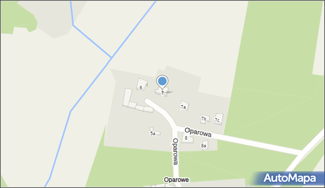 Ożarowice, Oparowa, 7, mapa Ożarowice