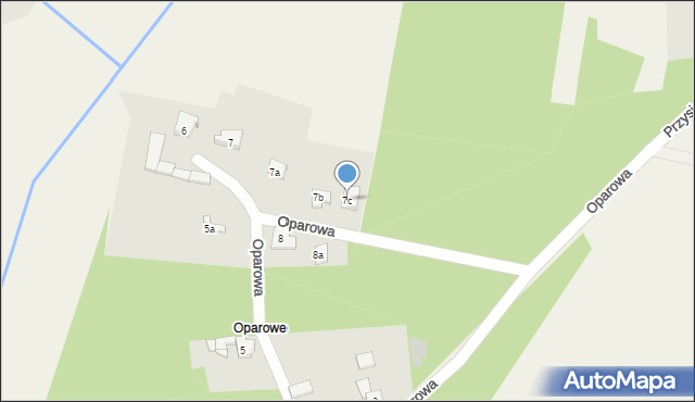 Ożarowice, Oparowa, 7c, mapa Ożarowice