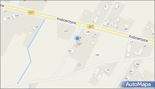 Pisarzowice, Opolska, 11G, mapa Pisarzowice