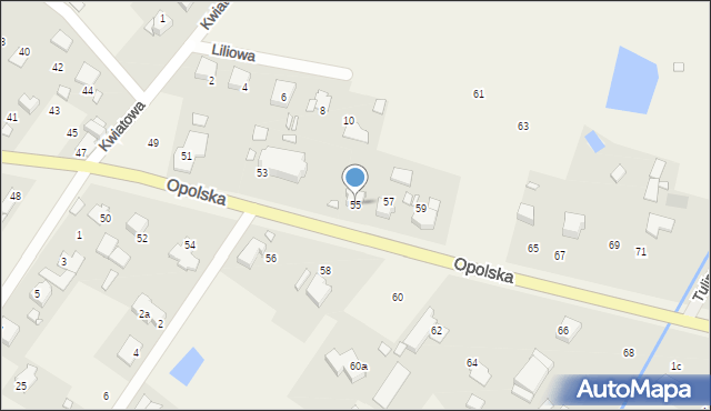 Pisarzowice, Opolska, 55, mapa Pisarzowice