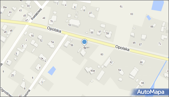 Pisarzowice, Opolska, 58, mapa Pisarzowice