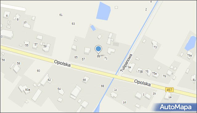 Pisarzowice, Opolska, 69, mapa Pisarzowice