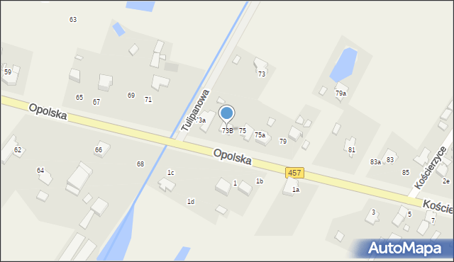 Pisarzowice, Opolska, 73B, mapa Pisarzowice