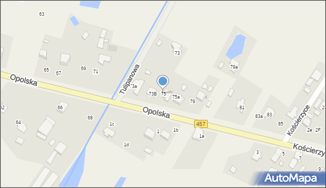 Pisarzowice, Opolska, 75, mapa Pisarzowice