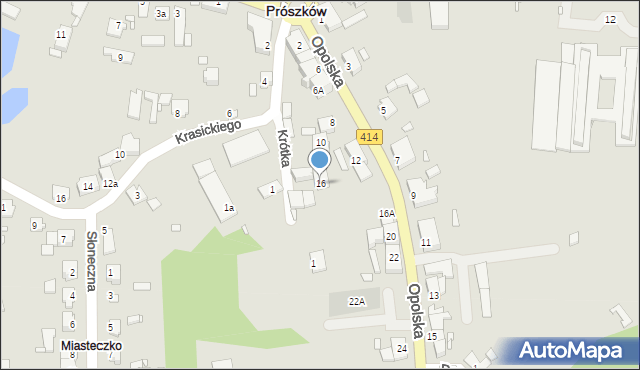 Prószków, Opolska, 16, mapa Prószków