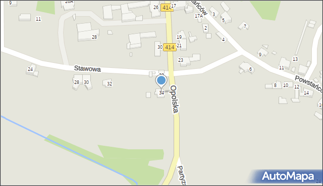 Prószków, Opolska, 34, mapa Prószków