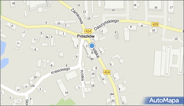 Prószków, Opolska, 6, mapa Prószków