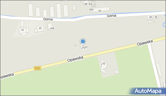 Racibórz, Opawska, 171, mapa Racibórz
