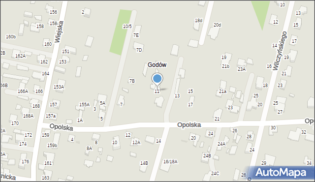 Radom, Opolska, 11, mapa Radomia