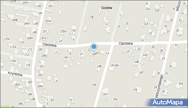 Radom, Opolska, 12A, mapa Radomia