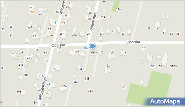 Radom, Opolska, 38, mapa Radomia