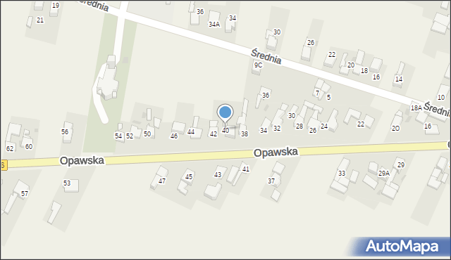 Samborowice, Opawska, 40, mapa Samborowice