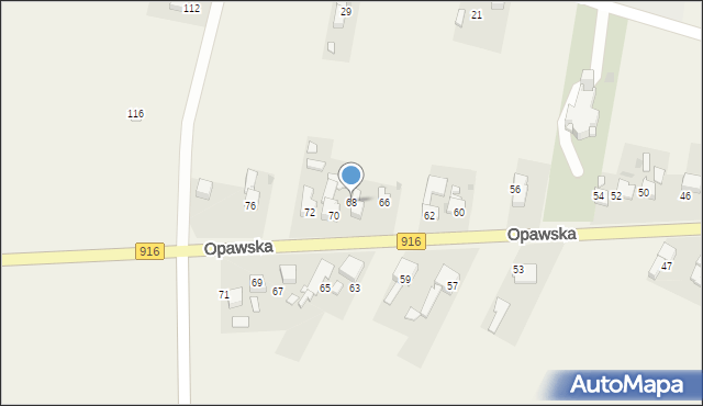 Samborowice, Opawska, 68, mapa Samborowice