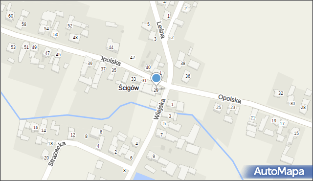 Ścigów, Opolska, 29, mapa Ścigów