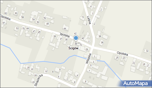 Ścigów, Opolska, 33, mapa Ścigów